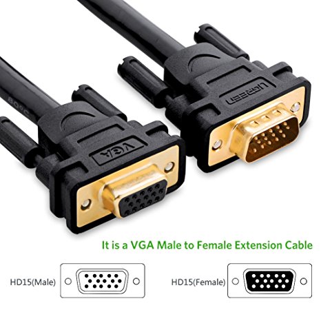 Ugreen VG103 VGA Male to Female Extension Cable 2M 11614 _GK