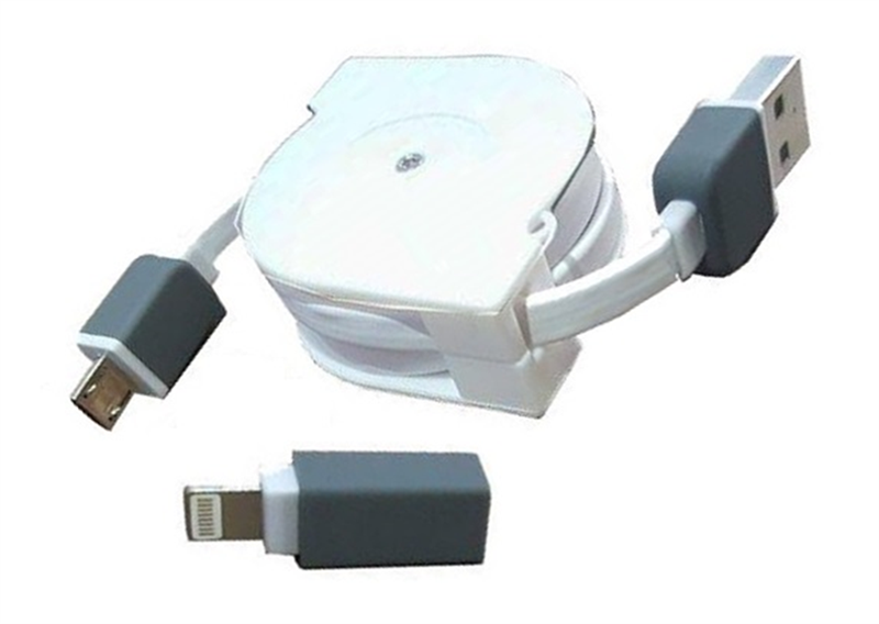 C&#193;P USB 2.0 -&gt; LIGHTNING + MICRO USB UNITEK 1M (Y-C 440D) 318HP