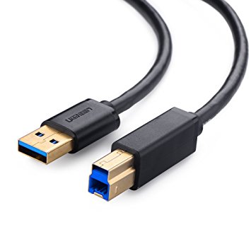 Ugreen USB 3.0 A male to B male Print cable gold-plated 1M 30753 GK