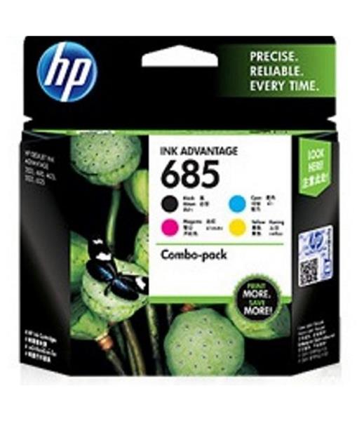 HP 685 Photo Value Pack 4-color Ink Advantage Cartridges Pack, CMYK, COMBO PACK J3N05AA 618EL
