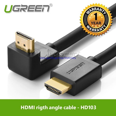 Ugreen HDMI Right Angle cable HD103 1.4 Straight to Down 3M GK