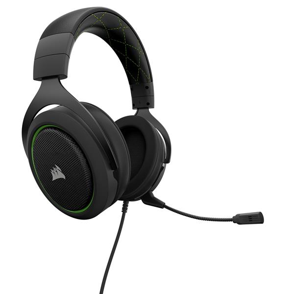 Corsair HS50 Stereo Gaming Headset — Green (CA-9011171-AP) _1118KT