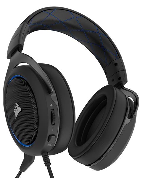 Corsair HS50 Stereo Gaming Headset - Blue (CA-9011172-AP) _1118KT