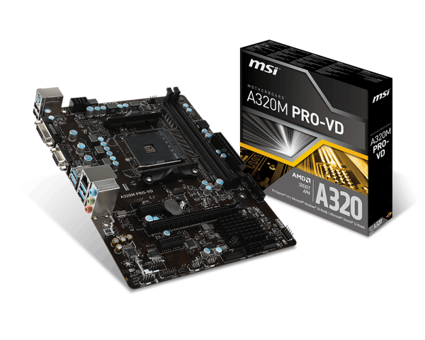Motherboard MSI A320M Pro VH Plus AMD&#174; RYZEN Socket AM4 (518EL)