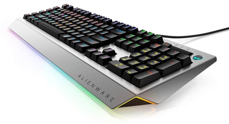Keyboard Gaming Alienware AW768 Iconic Design with AlienFX 16.8M RGB 13 Zone Based Lighting Brown Mechanical Keys _318S