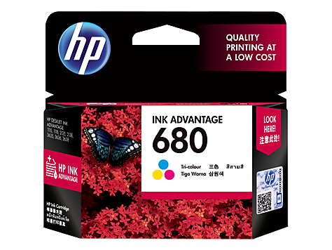 HP 680 Tri-color Original Ink Cartridge F6V26AA 618EL