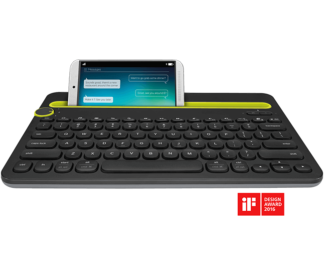 Logitech K480 Bluetooth Multidevice Keyboard (Black) (920-006380)
