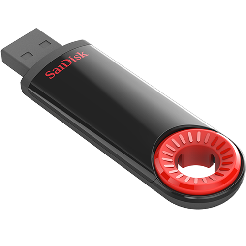 USB SanDisk Cruzer Dial USB Flash Drive | SDCZ57-032G-B35 | USB 2.0 | Black | Retractable Design