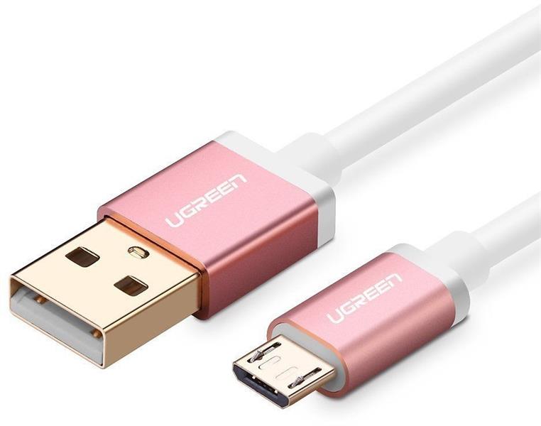 Ugreen Micro USB Data Cable(Aluminum case) 0.25M Pink 30663 GK