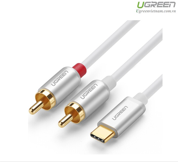 Ugreen Ugreen Gold Plated USB Type C to 2RCA Audio Auxiliary Stereo Y Splitter Cable 3M 30737 GK