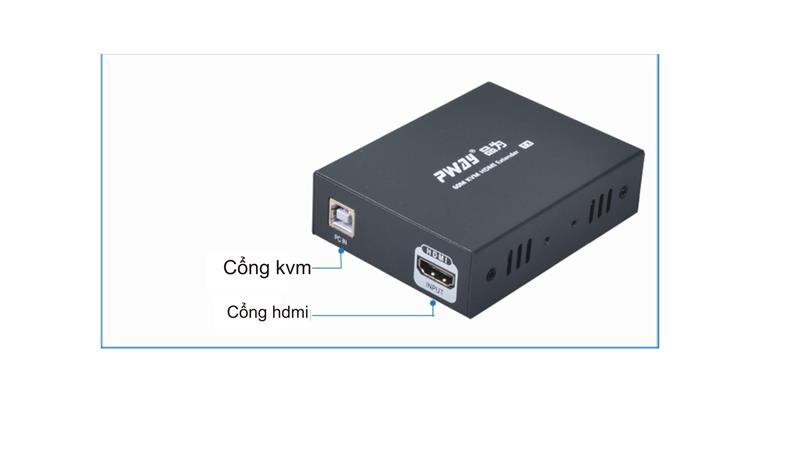 Bộ khuếch đại HDMI 120m c&#243; KVM PWAY HK