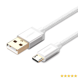 Ugreen Micro USB Data Cable(Aluminum case) 1M White 30655 GK