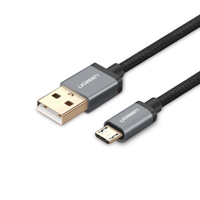 Ugreen Micro USB Data Cable(Aluminum case) 0.25M 30495 GK