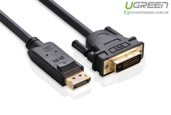 C&#225;p Displayport to DVI 24+1 D&#224;i 2m Ch&#237;nh H&#227;ng Ugreen DP103 (10221) GK