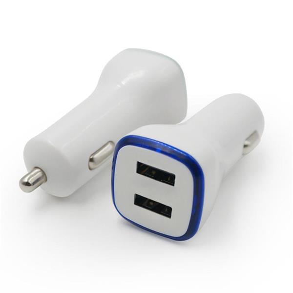 ABS Case Dual USB Car Charger 2.4A+2.4A Ugreen CD163(40725) White GK