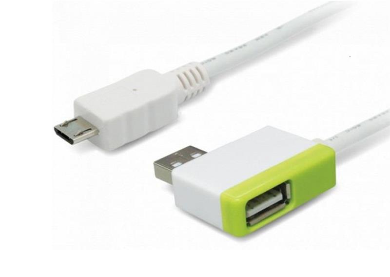 C&#193;P USB 2.0 -&gt; MICRO USB + HUB USB 2.0 UNITEK 20CM (Y-2013) 318HP