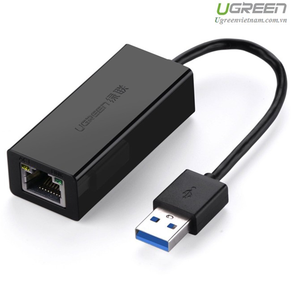 C&#225;p Chuyển USB 3.0 to Lan 10/100/1000 Mbps Ch&#237;nh H&#227;ng Ugreen CR111 (20256) GK