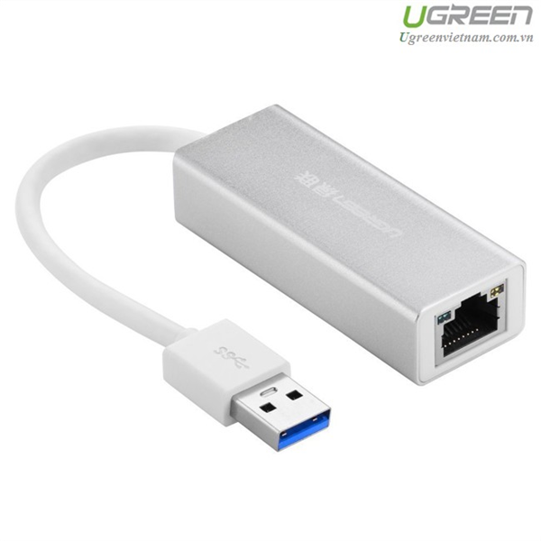 C&#225;p Chuyển USB 3.0 to Lan 10/100/1000Mbps Gigabit Ethernet Ugreen (20258) GK