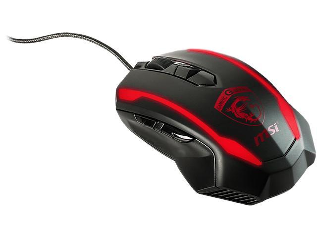 Gaming Mouse MSI S12-0400C40-AA3 1 x Wheel USB Wired Optical 6400 dpi 