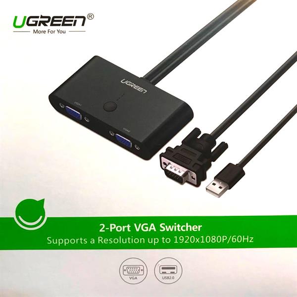 UGREEN MM126 2-Port VGA Switcher 30711 _GK