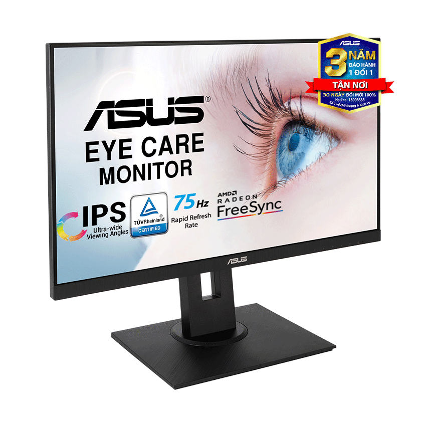 M&#224;n h&#236;nh bảo vệ mắt ASUS VA24DQLB | 23.8 inch Full HD IPS 75Hz - Adaptive-Sync | 0623S