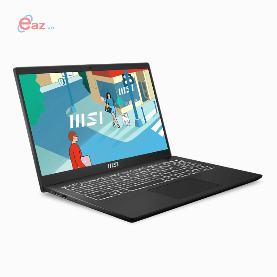 Laptop MSI Modern 15 B12MO-487VN | Core i7-1255U | 16GB | 512GB | Iris Xe Graphics | 15.6 inch FHD | Win 11 | Black | 1223