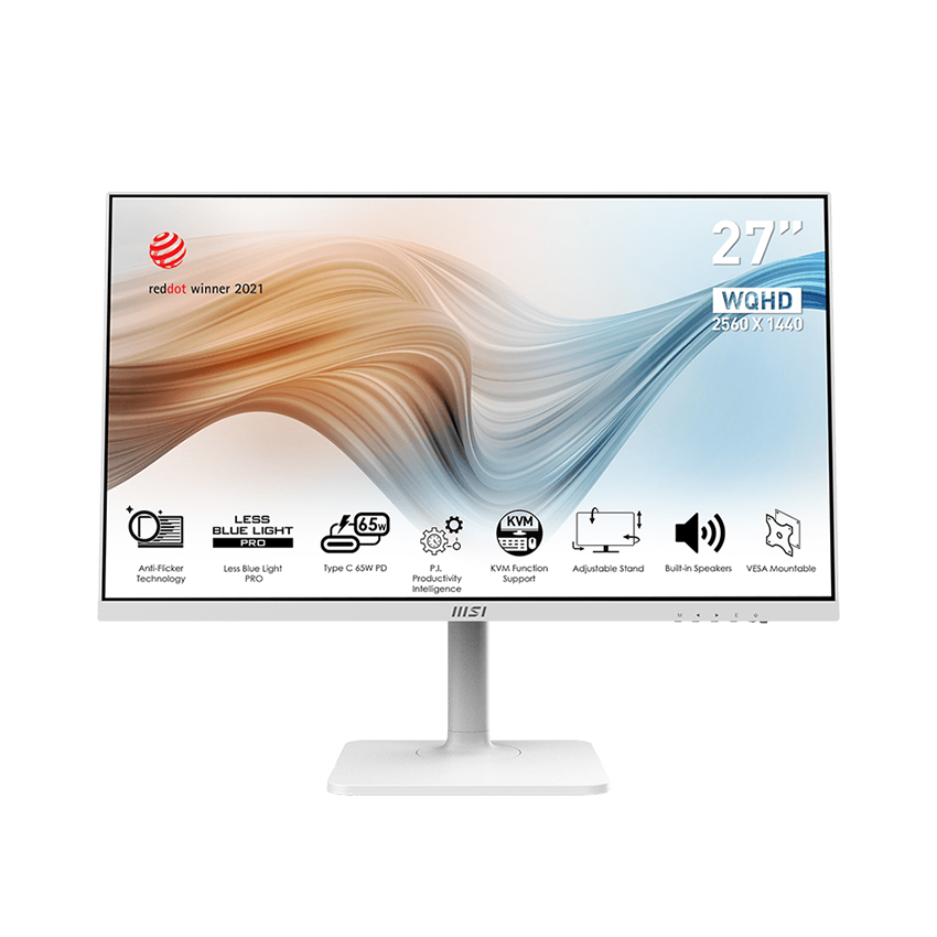 M&#224;n H&#236;nh Đồ Họa MSI Modern MD272QPW 27 Inch 2K | IPS | 75Hz | HDMI + DP + Type C | 3Yr| 1223