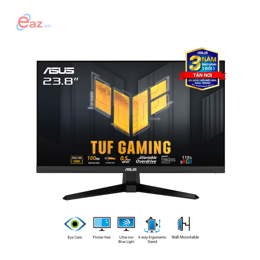 M&#224;n h&#236;nh Gaming ASUS TUF VG246H1A | 23.8 Inch - FHD - IPS - 100Hz | HDMI | FreeSync