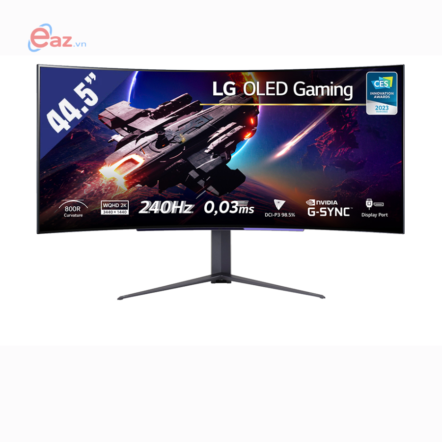 M&#224;n h&#236;nh LCD Gaming Cong LG UltraGear 45GR95QE-B | 44.5 Inch 4K - OLED - 240Hz | HDMI | DP | USB | FreeSync Premium | G-Sync | Remote