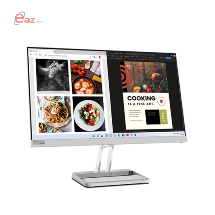 M&#224;n h&#236;nh LCD Lenovo L24i-40 (67A8KAC3VN) | 23.8 inch Full HD IPS (1920 x 1080) 99% sRGB | HDMI  - VGA - Speaker | 0424