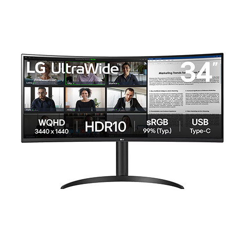 M&#224;n H&#236;nh LG UltraWide 34WR55QK-B | 34 inch | VA | 100Hz | 5ms | WQHD | USB Type-C | 0425