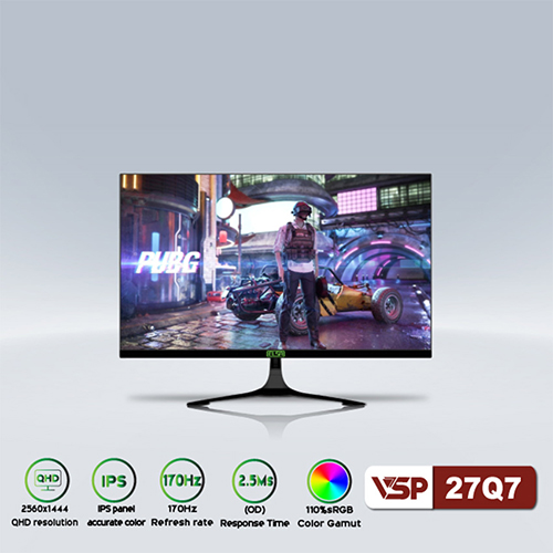 M&#224;n h&#236;nh Gaming VSP ELSA 27Q7 | 27 inch | QHD | IPS | 170Hz | 2.5ms | 0425