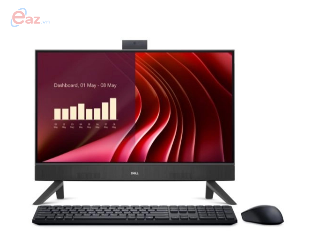 M&#225;y t&#237;nh để b&#224;n All in One Dell Inspiron 24 EC24250 (DR93T5) | Đen | Intel Core i5-1334U | RAM 8GB DDR5 | 512 GB SSD | Intel UHD Graphics | 23.8 inch FHD | WL + BT | K&amp;M KM5221W| Win11 Home +Office Home 2024 | 1Yrs | 0925