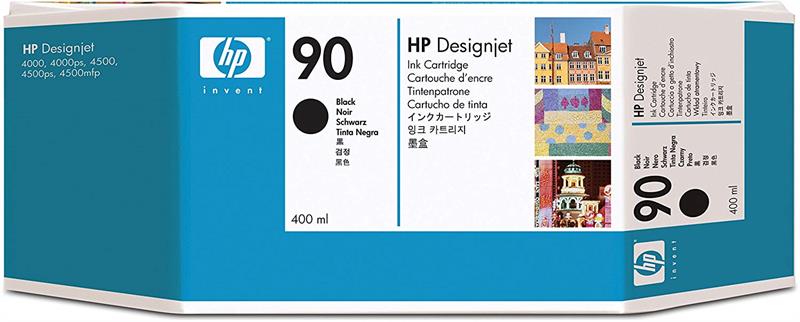 Mực In Phun HP 90 Black 400 ml Ink Cartridge For use in the HP DesignJet 4000 series  printers C5058A 618EL