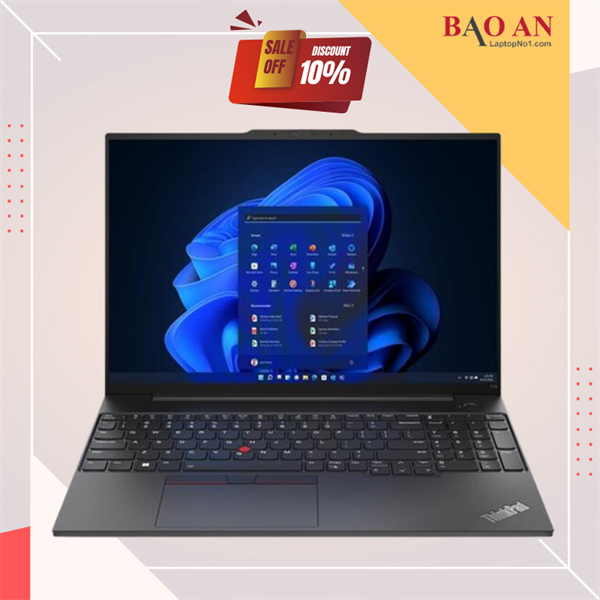 Lenovo ThinkPad E16 Gen 1 (21JN0065VA) | Intel&#174; Raptor Lake Core™ i5 _ 1340P | 8GB | 512GB SSD PCIe Gen 4 | Intel&#174; Iris&#174; Xe Graphics | 16 inch WUXGA IPS 300 Nits | FreeDos | Finger | LED KEY | 0623A