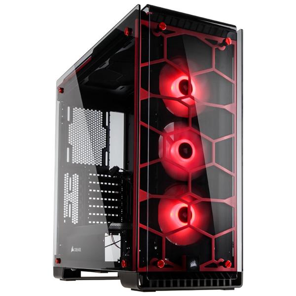 Case Corsair Crystal Series™ 570X RGB ATX Mid-Tower — Red (CC-9011111-WW) _1118KT