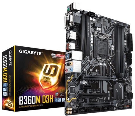 Mainboard Gigabyte B360M-D3H Socket 1151v2 _618S