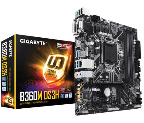 Motherboard Gigabyte B360M DS3H (rev. 1.0) | Socket LGA1151v2 _618S