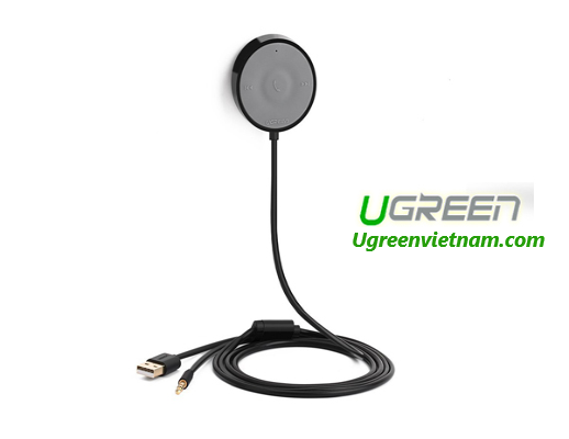 Bộ nhận &#226;m thanh Bluetooth tr&#234;n xe hơi 4.2 hỗ trợ APTX Ugreen CM124 (40760) Black GK