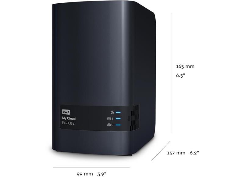 Ổ cứng WD My Cloud EX2 Ultra - 0TB (WDBVBZ0000NCH-SESN) 118MC