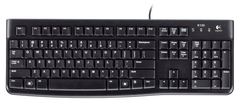 KEYBOARD LOGITECH K120 (Black) (920-002582)