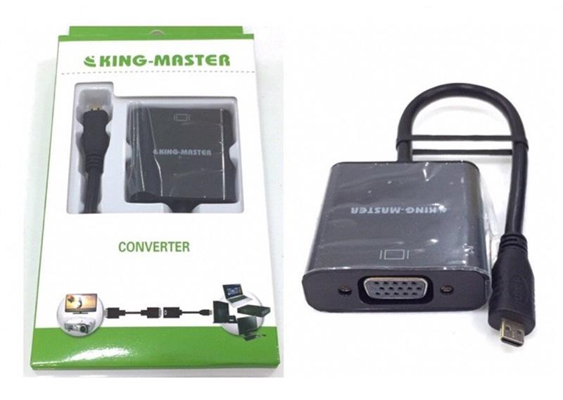 C&#193;P MICRO HDMI -&gt; VGA KINGMASTER (KY-H 123B) 318HP