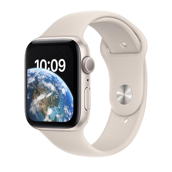 Apple Watch SE 2022 (GPS) 40mm Viền Nh&#244;m - D&#226;y Cao Su Ch&#237;nh H&#227;ng Starlight (MNJP3VN/A)