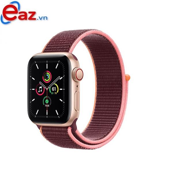 Apple Watch SE GPS + Cellular 40mm MYEJ2VN/A Gold Aluminium Case with Plum Sport Loop | 1120D