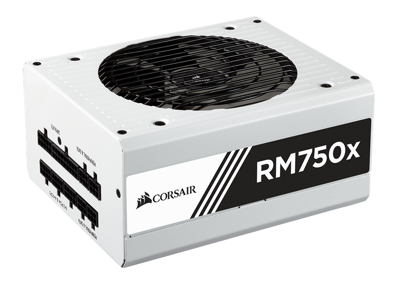 Corsair RMx White RM750x — 750 Watt 80 PLUS&#174; Gold Certified Fully Modular PSU (CP-9020155-NA) _919KT