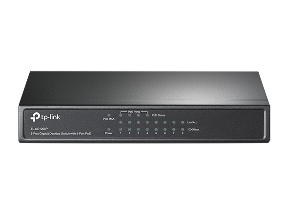 TP-Link TL-SG1008P|Switch Desktop 8 cổng Gigabit với 4 cổng PoE 718F