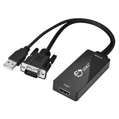 Ugreen VGA to HDMI Converter 1cm black MM106 (40213) GK