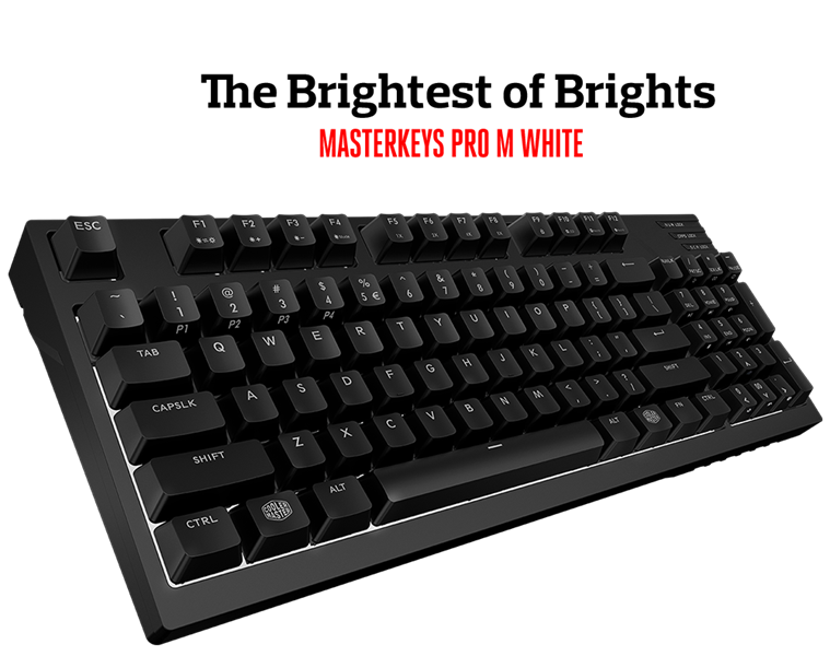 Cooler Master&#39;s MASTERKEYS PRO M / INTELLIGENT WHITE LEDS